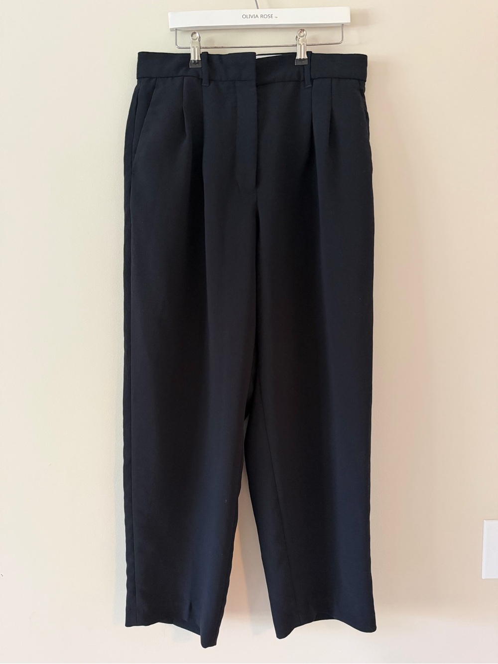 Wilfred Black Pleated Dress Pants
